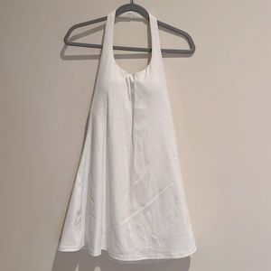 HALARA white halter top athletic dress